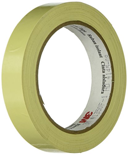 3M 1350F-2Y 0.188X72yd (PK-2) Жълта полиестерен филм Огнеустойчиви лента, 266 градуса F Работна температура, 0.0035 Дебелина