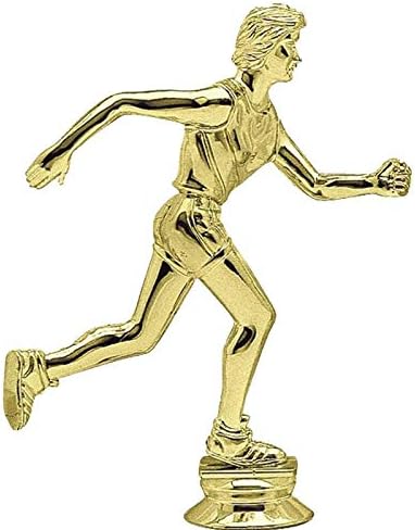 Трофеи лека атлетика награди на короната е изработен по поръчка гравиране, 6 Персонално женски трофей спринт на черно