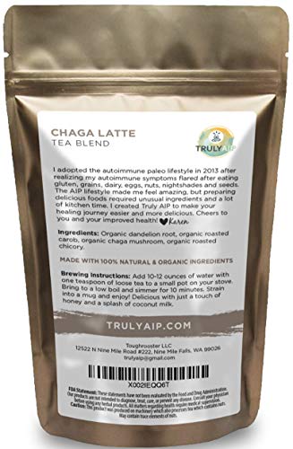 Chaga Tea Latte - Алтернатива на кафето - Аутоиммунный протокол, който е съвместим с противовъзпалително храна без кофеин