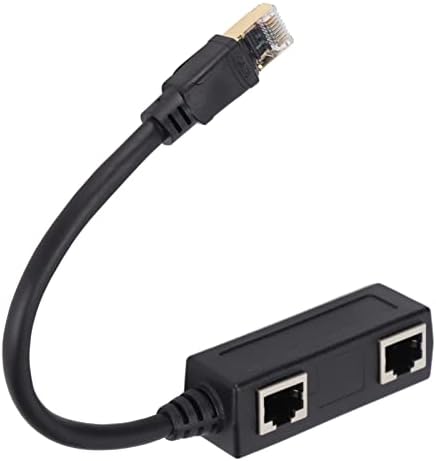 Ranvo Ethernet Кабел Газа, Черен Компактен Ethernet-Сплитер за Дома за Широколентови връзки за офиси