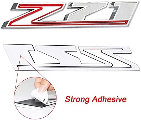 2 pack Нов Z71 3D Емблема на Замяна за 2019-2021 Silverado 1500 2500 3500hd Стикер Иконата на Табела (Хром/Червен)