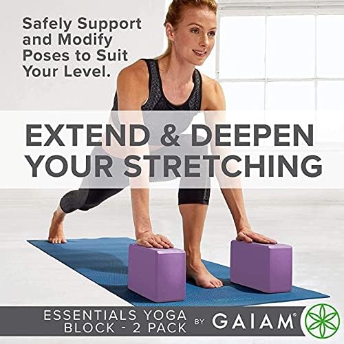 DTKJ Yoga Block Set of 2,EVA High Density Yoga Brick за подобряване на здравина, Гъвкавост и баланс, леко Тегло и Нескользящая