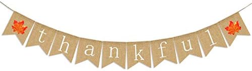 Благодарен Банер от Зебло | Одобрителен Банер от Зебло| Банер за Деня на Благодарността | Деревенское Украса в Деня на
