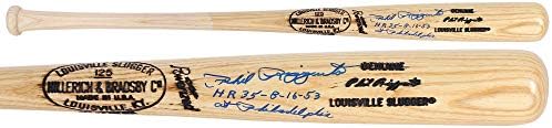 Фил Риццуто Ню Йорк Янкис Автограф Блондинка Луисвил Slugger Прилеп с Множество НадписиHR #35 - Autographed MLB Bats