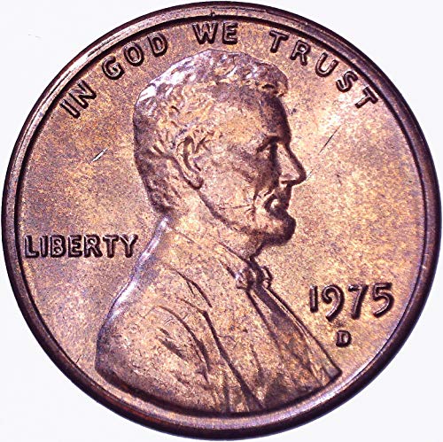 1975 D Lincoln Memorial Cent 1C ЗА нециркулированном