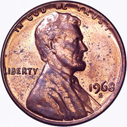 1968 S Lincoln Memorial Cent 1C за нециркулированном