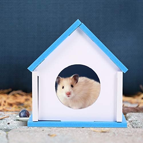 Пет House - Hamster Wooden House САМ Hamster Hut Small Pet Sleeping Nest Pets Hideout