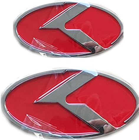 Kashaipu 2× 3D game Flight K Иконата на Лого, Емблема на Стикер, Подходящ Kia Cadenza Forte Koup Rio Optima K5 Stinger Багажник/капак/Отпред/Отзад (черен)
