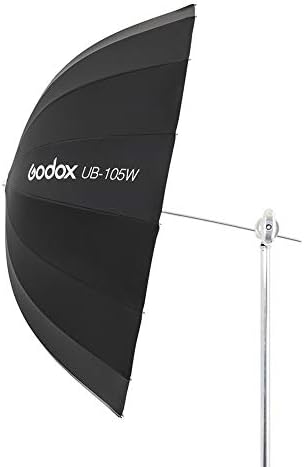 Godox UB-105W 105cm 41.3 Parabolic Inner White Reflec Soft Umbrella Studio Light Umbrella Diffuser with Cover Cloth (UB-105W)