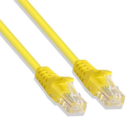 LOGICO 7ft Кабел Cat5e Ethernet LAN Мрежа RJ45 Пластир Кабел за Интернет в Червено (50 бр.)