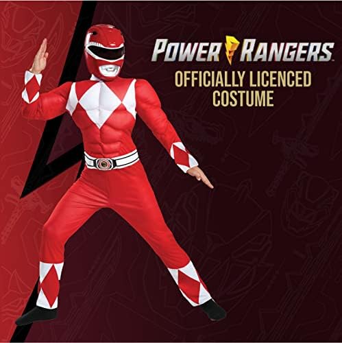Маскиране На Red Ranger Класически Muscle Child Costume, Червен, Размер/(4-6)