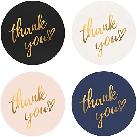 Minilabel 48 Thank You Oval Seal Labels, Stickers for Envelopes, Gifts, Cards