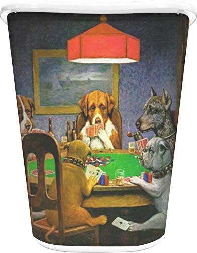 RNK Shops Dogs Playing Poker by C. M. Coolidge Waste Basket - Една (черна)