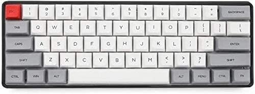 Механична клавиатура XIXIDIAN,Клавиатура за Windows/PC/лаптоп/десктоп, Поддръжка на музикалния ритъм,Звукови ефекти управление на осветлението, 61 клавиша (цвят : сив)