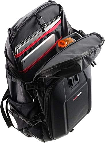 Navitech Action Camera Backpack & Blue Storage Case with Integrated Chest Strap - Съвместимост с екшън камера Crosstour