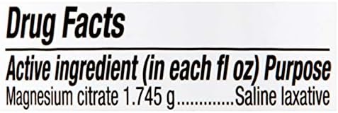 Equate - Разтвор на магнезиев цитрат за перорално, Физиологично слабително, Лимонов аромат, 10 течни унции (2 опаковки)