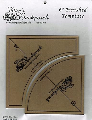 Elisa's Backporch Quick Curves template, Clear