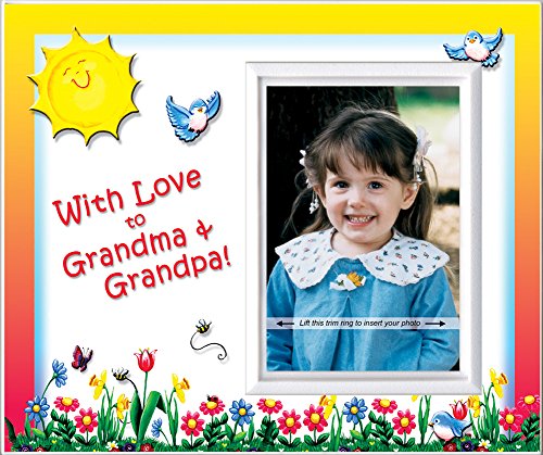с любов към баба и дядо | photo Frame | Капацитет 3,5 x 5 Снимка | Sunshine Flowers Design