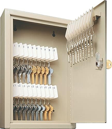 SteelMaster 201903003 Uni-Key Tag Cabinet, 30 Ключове, Стомана, Пясък, 8 x 2 5/8 x 12 1/8