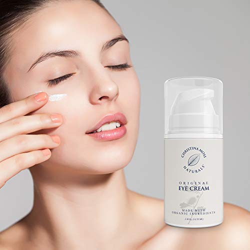 Хидратиращ крем за очи - Стягащ крем за отстраняване на бръчки под очите - Органично алое и етерични масла - Успокоява