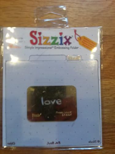 Sizzix Simple Импресии Embossing Folder Love 1 (Фраза)