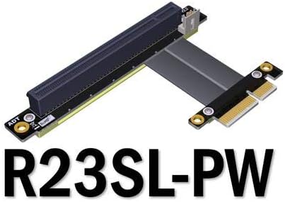 PCI-E Странично Card PCI Express PCIE 4X to 16X Адаптер SATA 4Pin, SATA Power GEN 3.0 Кабел за Майнинга Миньор (5 см,R23SF-PW)