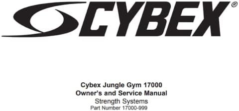 Ръководство на потребителя 17000-999 Works W Cybex 17000-01 17010-01 Strength System