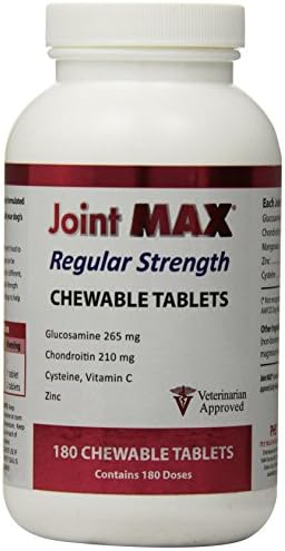 PHS Joint MAX Regular Strength Дъвчащи таблетки за кучета и котки - Глюкозамин, хондроитин, витамини и антиоксиданти -