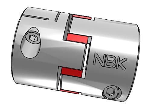 Гъвкав куплунг челюстта NBK MJC-95CS-RD-1-28, Тип скоба, Диаметри на отвори от 1 mm и 28 mm