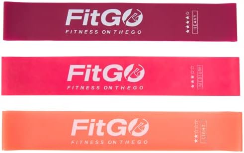 FitGO Complete Fitness Bag - Холщовая преносима чанта с полиэстеровой подплата-Включително латекс эспандеры, Нескользящий кабел съпротива с дръжки, двустранни плъзгачи, превр