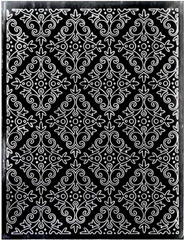 Kwan Crafts Diamond Pattern Plastic Embossing Folders for Card Making Scrapbooking and Other Paper Crafts,10.5x14.4cm