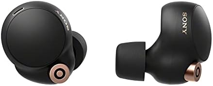 Sony WF-1000XM4 True Wireless намаляване на шума слушалки в ушите (черен) Комплект с WLANS7 Wireless TV Adapter (2 броя)