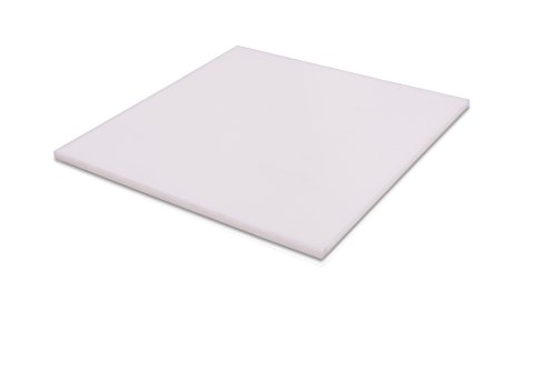 HDPE (полиетилен висока плътност) Пластмасов лист 3/16 x 24 x 48 Естествен бял
