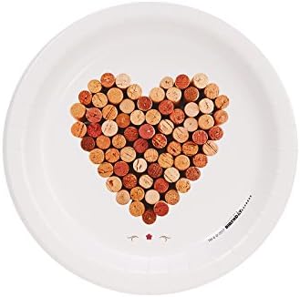 Вино парти Сърцето вино задръствания меню с коктейли чиния (8)
