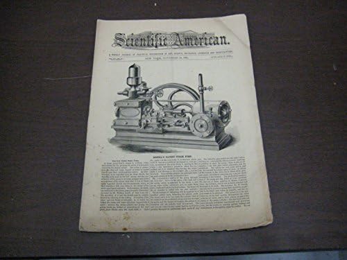SCIENTIFIC AMERICAN 29.11.1862 - МЕХАНИКА ХИМИЯ VG