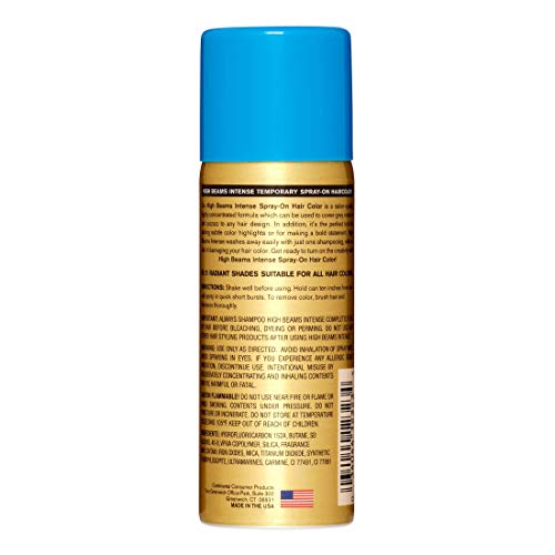 High Beams Intense Temporary Spray On Hair Color, Head Bangin Blue, 2,7 грама,Опаковка от 12 броя