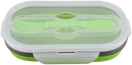 Fold-able, Silicone ПП Picnic Lunch Food Fruit Box Protable Stretchable Container Food Jar Добра Стабилност за Училището