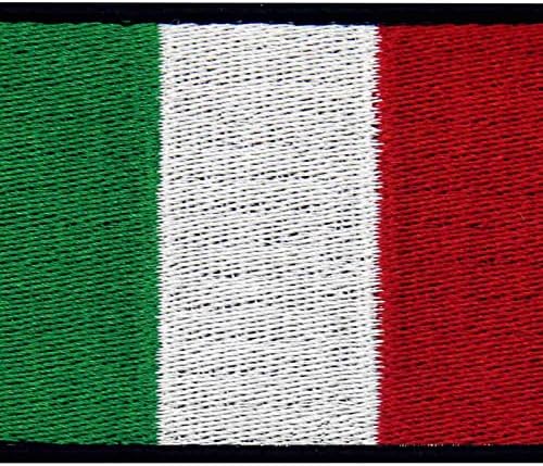 EmbTao Флаг на Италия на Бродирани Кръпка Италианската Закопчалката Кука и Контур Национална Емблема