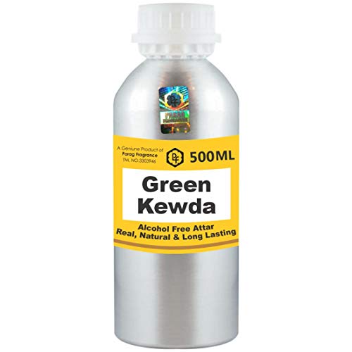 Parag Fragrances Green Kewda Attar 500ml Wholesale Pack Attar (Alcohol Free, Long Lasting Attar For Men - Women & Religious