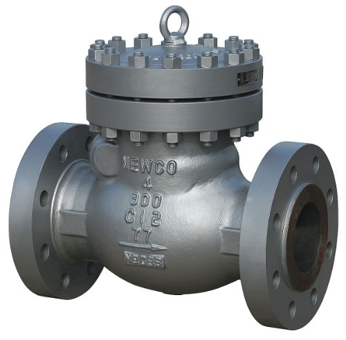 Newco - 08-33F-СВ2 - Обратен клапан, 8 инча, Единични, Вграден отточна тръба на шарнирна връзка, Въглеродна стомана Фланец