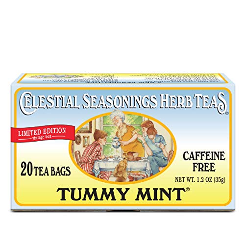 Билков чай Небесната Seasonings, Корема Мента, Без кофеин, 20 грама (опаковка от 6 броя)