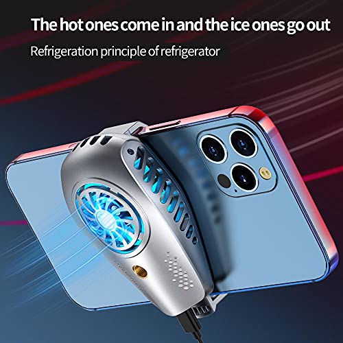 Охладител за мобилен телефон FENGCHUANG,вентилатор за охлаждане на мобилен телефон,полупроводниковите, ширина участък 58-84mm,двойните вентилатори,бързо разсейване на то