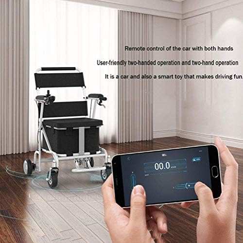 Електрическа Инвалидна количка, Оборудвана с Мобилно приложение за Дистанционно управление 200W Dual Motor Преносима Сгъваема