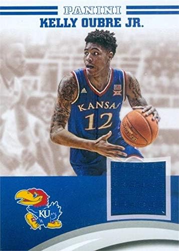 Kelly Oubre Jr. player weared jersey patch баскетбол card (Kansas Jayhawks) Панини Team Collection #KOJ-КУ - Грозен College Cards