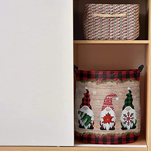 Коледни Кошници за бельо от Оксфордской Тъкан, Весели Коледни Джуджета в Снежна Дъска кош за Бельо за Спални, пералня