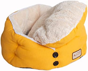Armarkat Cat Bed Model C75HMB/MH Gold Waffle Texture Поли Blend and White