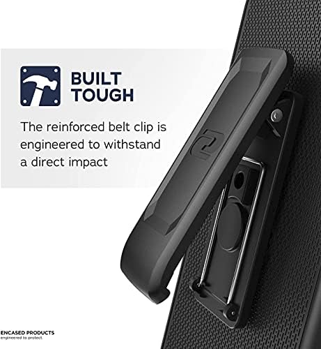 Обвити в Тънка Броня е Предназначена за iPhone 13 Mini Belt Clip Case, Slim Grip Phone Cover with Holster - Черен