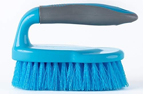 Klickpick Home Pack of 3 Heavy Duty Scrub Brush with Comfortable Grip, Scrubber Cleaning Brush for Bathroom, Shower, Sink,