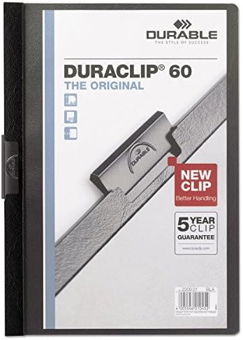 DBL2214BE - Издръжлив Винил DuraClip Report Cover w/Clip