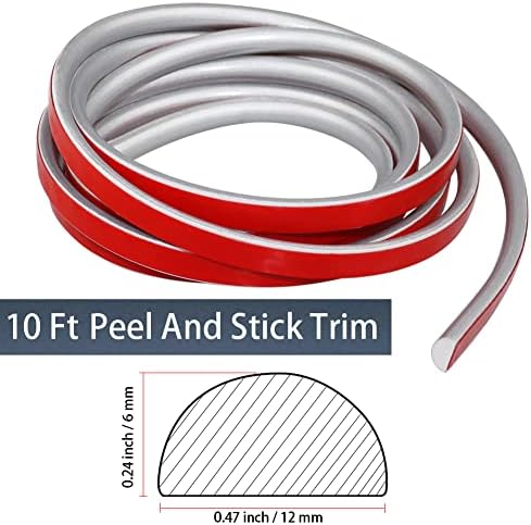 Peel and Stick Tile Trim for Backsplash Self-Adhesive Tile Edge Trim for Kitchen and Bathroom 10 фута Flexible Backsplash